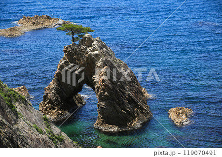鳥取県岩美町 千貫松島 鳥取県岩美町 千貫松島 119070491