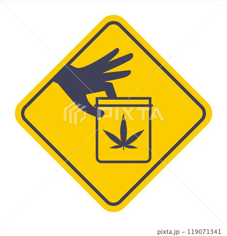 black icon drugs marijuana in a bag. black icon drugs marijuana in a bag. 119071341