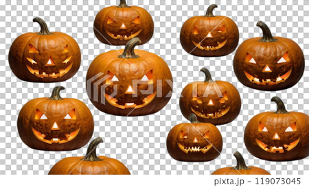 halloween pumpkin on white background 119073045