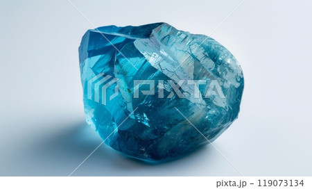 Polished Blue Apatite Gemstone Close Up, Minerals and Crystals for Jewelry Design, Stock Photography for Poster and Card Use Polished Blue Apatite Gemstone Close Up, Minerals and Crystals for Jewelry Design, Stock Photography for Poster and Card Use 119073134