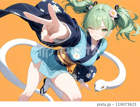 【年賀状】2025年年賀状イラスト素材 巳年 (AI画像) 【年賀状】2025年年賀状イラスト素材 巳年 (AI画像) 119073625