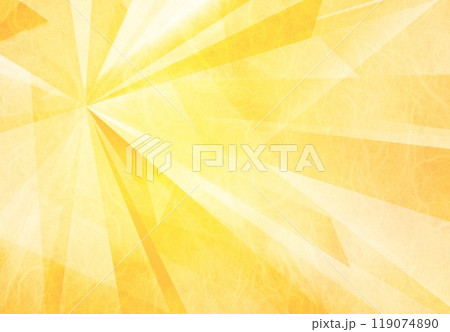 オレンジ和紙の紙に幾何学模様 119074890