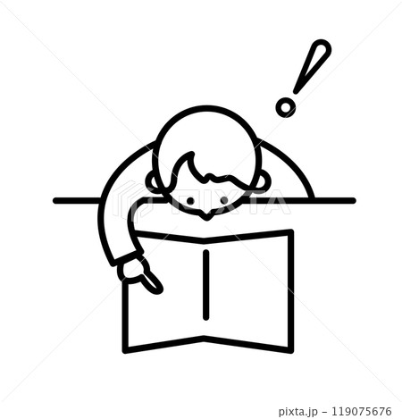 理解して勉強する子どものイラスト 理解して勉強する子どものイラスト 119075676