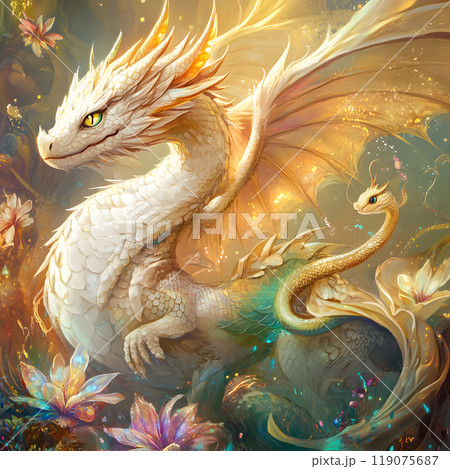 ドラゴン龍の優美な姿 ドラゴン龍の優美な姿 119075687