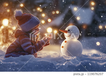 クリスマス　女の子20　AI生成画像 119076207