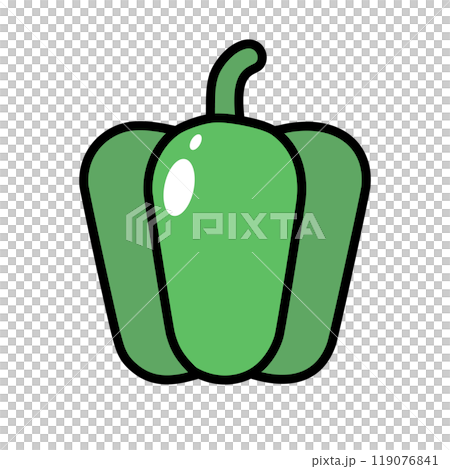 Bell pepper vegetable illustration 119076841