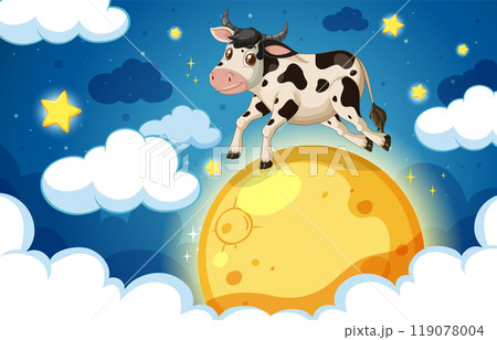 Cow Jumping Over the Moon Cow Jumping Over the Moon 119078004