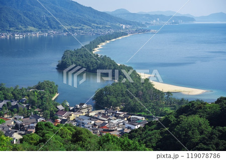 夏の天橋立　天橋立ビューランドからの飛龍観 119078786