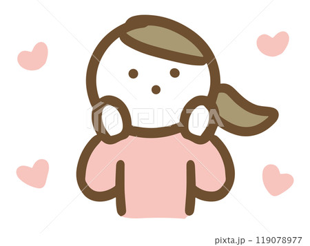 ときめいている女性 119078977