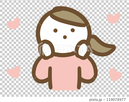 ときめいている女性 119078977