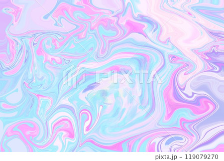 水色ベースのマーブリング背景 水色ベースのマーブリング背景 119079270