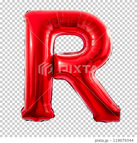 赤いバルーンの文字「R」 119079344