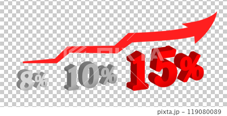 Big tax increase graphic material 119080089