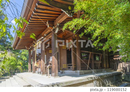 飛鳥坐神社　拝殿・本殿 119080152