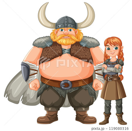 Viking Warrior and Companion 119080316
