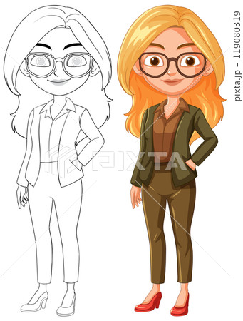 Professional Woman Vector Illustration 119080319