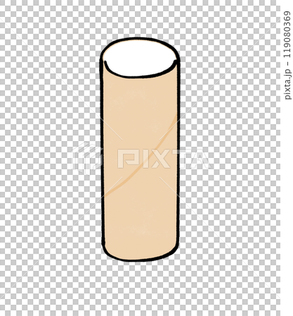Illustration of toilet paper core Illustration of toilet paper core 119080369