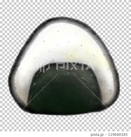Rice boll isolated crayon illustration, rice with seaweed Japanese food Rice boll isolated crayon illustration, rice with seaweed Japanese food 119080385