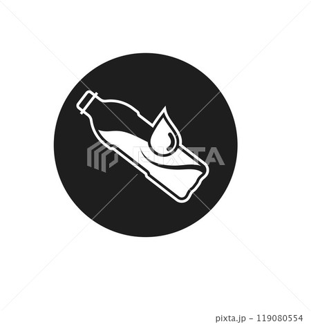 mineral water logo icon vector concept design template 119080554