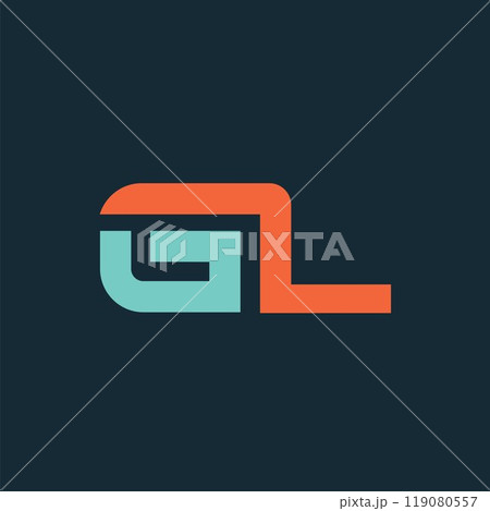 GL or GZ letter logo icon vector concept design 119080557