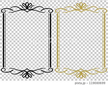 Classical antique frame - vertical - 119080699