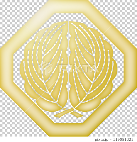 家族徽章：在切角處擁抱橡樹[金] 119081323