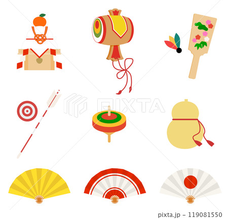 日本の縁起物セット 119081550