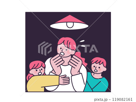 停電している家のイラスト 119082161