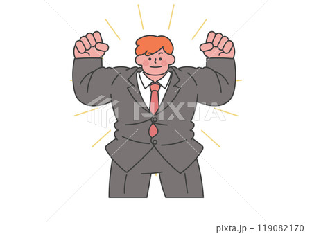 筋肉がムキムキのサラリーマン 筋肉がムキムキのサラリーマン 119082170