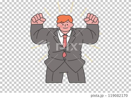 筋肉がムキムキのサラリーマン 筋肉がムキムキのサラリーマン 119082170