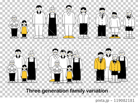 三代家庭的插圖集 三代家庭的插圖集 119082181