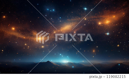 星が煌めく宇宙のイメージ 星が煌めく宇宙のイメージ 119082215