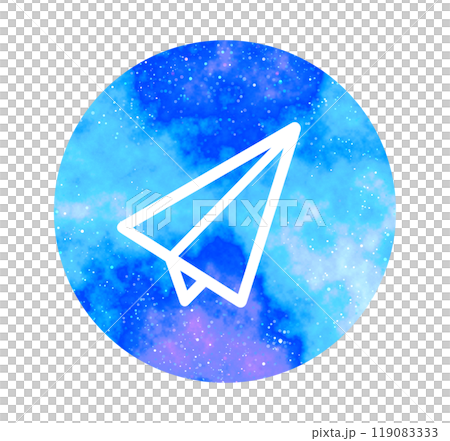 Marble starry sky | Paper plane icon Marble starry sky | Paper plane icon 119083333