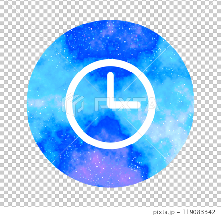 Marble starry sky | Clock icon Marble starry sky | Clock icon 119083342