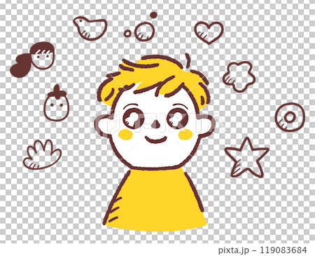 一個微笑的嬰兒或孩子,眼睛裡映著陰影 庫存例證材料 一個微笑的嬰兒或孩子,眼睛裡映著陰影 庫存例證材料 119083684