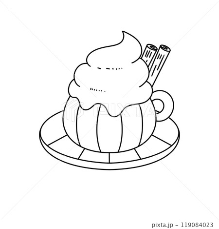 A cup of ice cream with whipped cream and chocolate chips on top A cup of ice cream with whipped cream and chocolate chips on top 119084023
