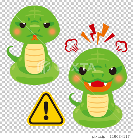 Threatening green snake character 2 Threatening green snake character 2 119084117