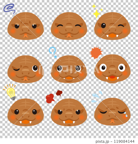 棕蛇人物表情臉僅2 棕蛇人物表情臉僅2 119084144