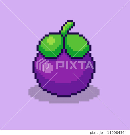 Pixel art Mangosteen game asset design Pixel art Mangosteen game asset design 119084564