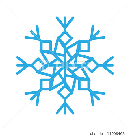Snowflake icon logo design template isolated illustration Snowflake icon logo design template isolated illustration 119084684