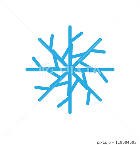 Snowflake icon logo design template isolated illustration Snowflake icon logo design template isolated illustration 119084685