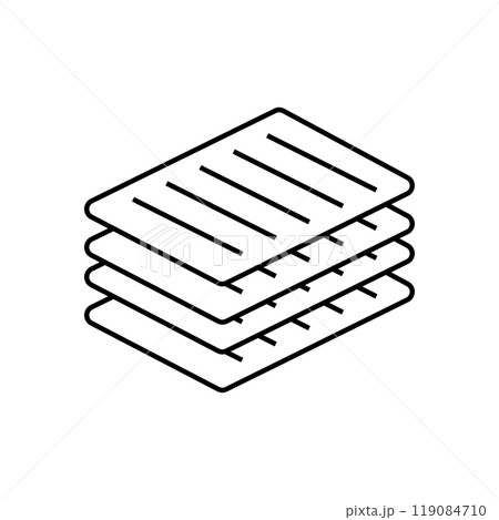 Document icon logo design template isolated illustration 119084710