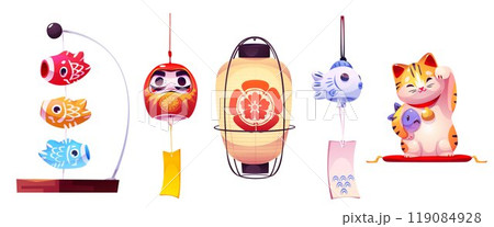 Japanese new year traditional elements Japanese new year traditional elements 119084928