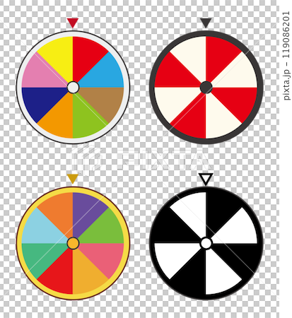 輪盤賭圖標 輪盤賭圖標 119086201