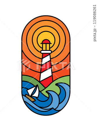 beautiful beach views line art illustration beautiful beach views line art illustration 119086261