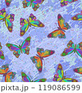 Butterflies, Seamless Pattern 119086599