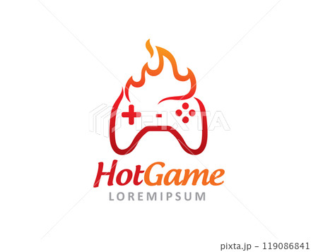 Hot Game logo symbol or icon template 119086841