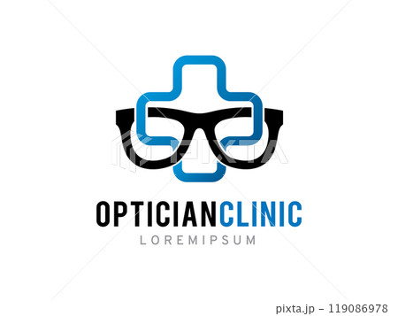 Optician Clinic logo symbol or icon template Optician Clinic logo symbol or icon template 119086978