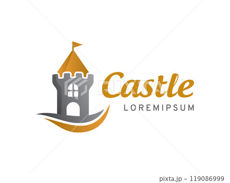 Castle logo symbol or icon template 119086999