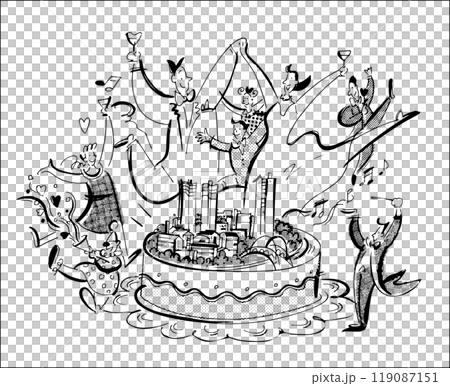 People dancing happily 119087151